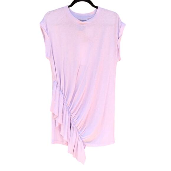 Current/Elliot Asymmetrical Ruffle Linen Blend Dress Size 6 - Picture 8 of 10